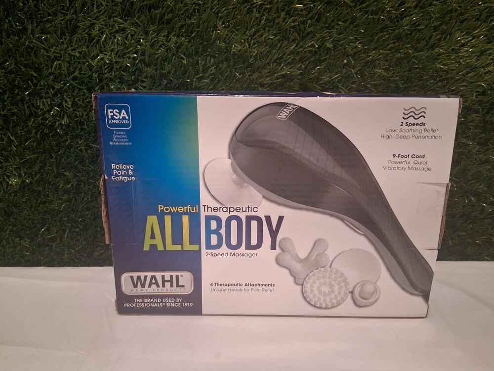 Wahl All Body Powerful Therapeutic 2-Speed Handheld Massager 4120-200 FSA New